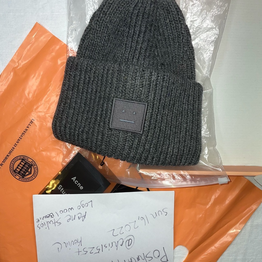 Acne studios beanie wool hat